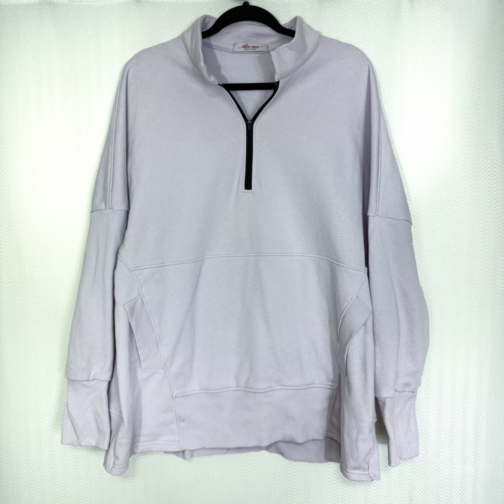 Ashlee Marie Boutique Half Zip Pullover Size XL